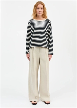 Marron oversized bluse Navy/Off White Stripe Skall Studio 